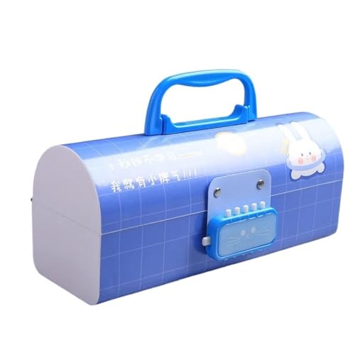 WLTYSM Multifunktionale Schreibwarenbox Tragbares kreatives Federmäppchen Multifunktions mit Passwortsperre Federmäppchen mit großer Kapazität for Jungen und Mädchen FedermäPpchen(Color:C7) von WLTYSM