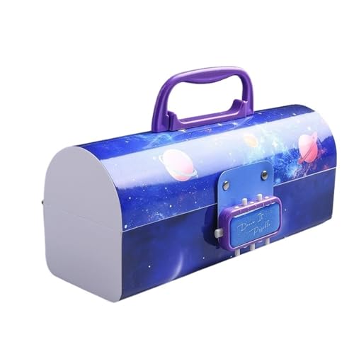 WLTYSM Multifunktionale Schreibwarenbox Tragbares kreatives Federmäppchen Multifunktions mit Passwortsperre Federmäppchen mit großer Kapazität for Jungen und Mädchen FedermäPpchen(Color:C9) von WLTYSM