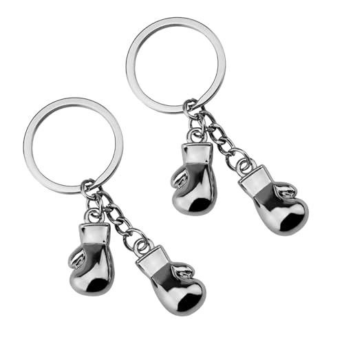 2 Stück Boxhandschuhe Schlüsselanhänger aus Zinklegierung,Verarbeitung Boxen Anhänge,box Dekoration,Handtaschen Anhänger,Mini Boxhandschuhe fürs Auto,Besonderes Geschenk für Boxer und Kampfsport Fans von WLVinson