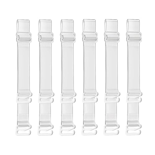 3 Paar BH-Träger,Bh mit Durchsichtigen Trägern,Bh Träger Rutschen,Bh Träger Transparent Abnehmbare,Damen Unterwäsche Durchsichtig Multi-Size,Halter Clip für Das Lauftraining von Frauen Klettertraining von WLVinson