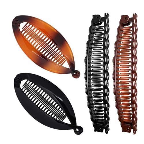 4 Stück Banana Clip Dickes Haar,Bananenspange Haare,Bananen Haarspange,Hair Clips,Vintage Fischschwanz,Haarklammer Damen,Haarclips Mädchen,Banane Haarspangen Frauen für Pferdeschwanz,Hochsteckfrisuren 4 Stück Banana Clip Dickes Haar,Bananenspange Haare,Bananen Haarspange,Hair Clips,Vintage Fischschwanz,Haarklammer Damen,Haarclips Mädchen,Banane Haarspangen Frauen für Pferdeschwanz,Hochsteckfrisuren von WLVinson