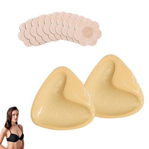 Push Up Pads,Klebe BH Push up Pad,Sticky Bra Klebe-BHS Große Brust,Nippli Pads,BH-klebepads Doppelseitig Selbstklebender,Wiederverwendbar & Waschbar Silikon Selbstklebend für Sport-Badeanzüge,Kleid von WLVinson