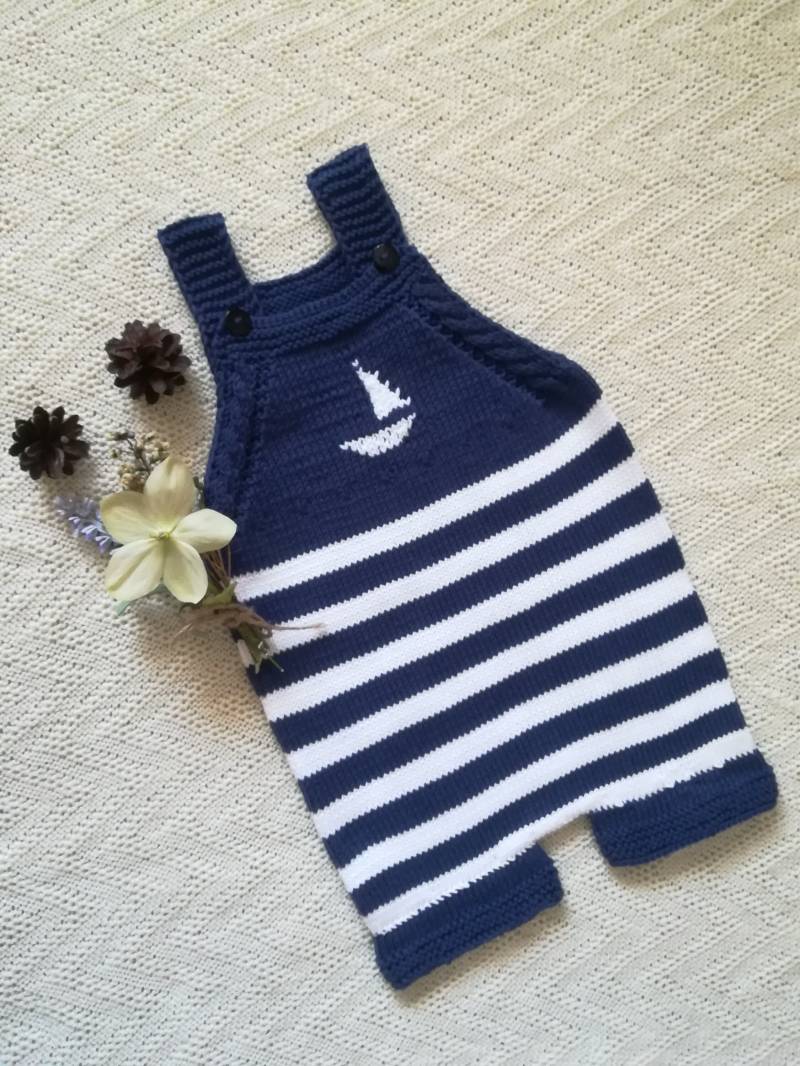 Handgestrickter Strampler, Strampler Aus Merinowolle Oder Baumwolle von WLoveCreated