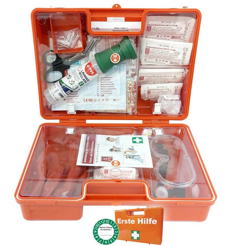 WM-Teamsport Erste-Hilfe-Koffer ADR-Gefahrgutkoffer nach aktueller DIN 13164 + ADR-Zusatzausstattung von WM-Teamsport