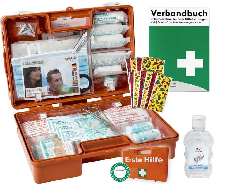 WM-Teamsport Erste-Hilfe-Koffer Erste-Hilfe-Koffer KITA M1 -K15- aktuelle DIN 13157 + Hygiene-Gel von WM-Teamsport