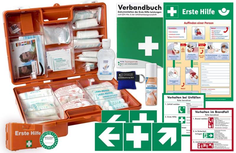 WM-Teamsport Erste-Hilfe-Koffer Erste-Hilfe Koffer M5+ "PRO" DIN 13157 +umfangreiche Zusatzausstattung von WM-Teamsport
