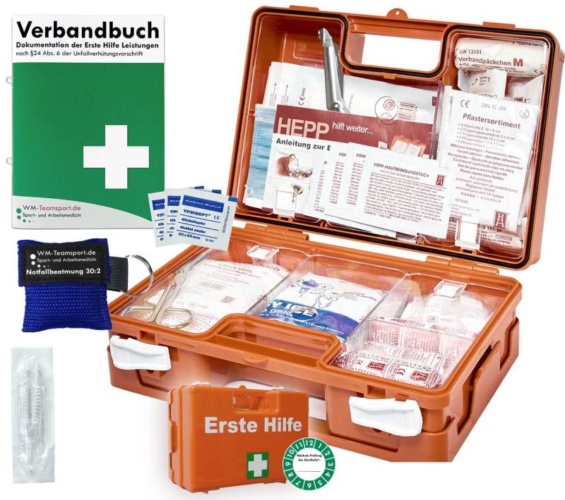WM-Teamsport Erste-Hilfe-Koffer Erste-Hilfe-Koffer Quick – akt. DIN 13157 mit Notfallbeatmung von WM-Teamsport