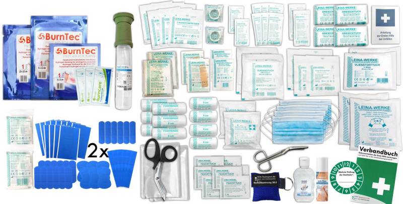 WM-Teamsport Erste-Hilfe-Set SET GASTRO DIN/EN 13169 PLUS 4 Beatmungshilfe, Sprühpfl., Hygiene-Gel von WM-Teamsport