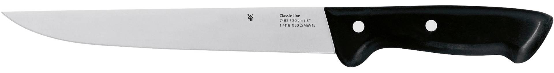 WMF Fleischmesser "Classic Line" 20 cm, langlebiger Spezialklingenstahl, genieteter Griff von WMF
