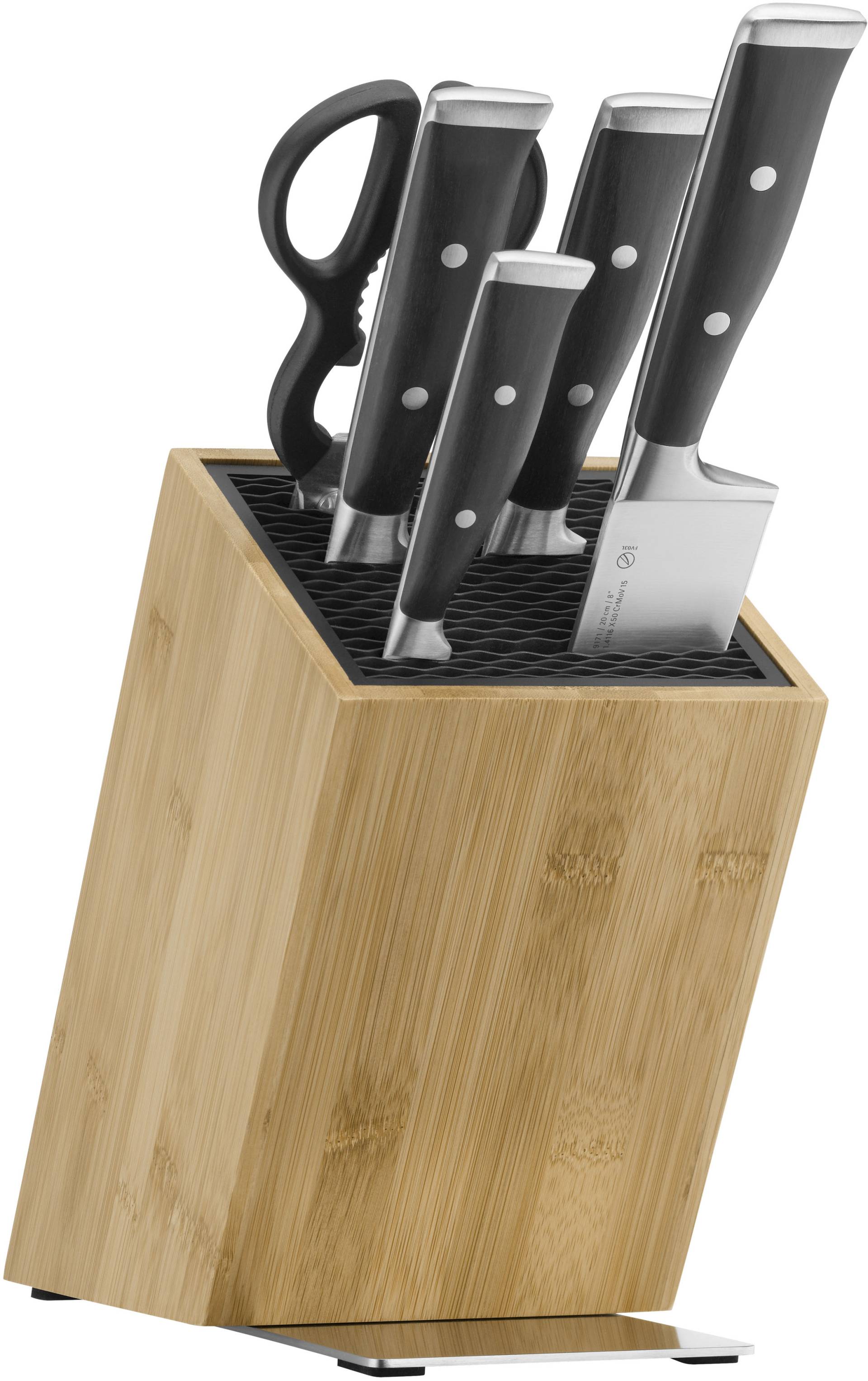 WMF Messerblock "Grand Class" 6 Stk. FlexTec Messerblock, handgeschmiedeter Spezialklingenstahl von WMF