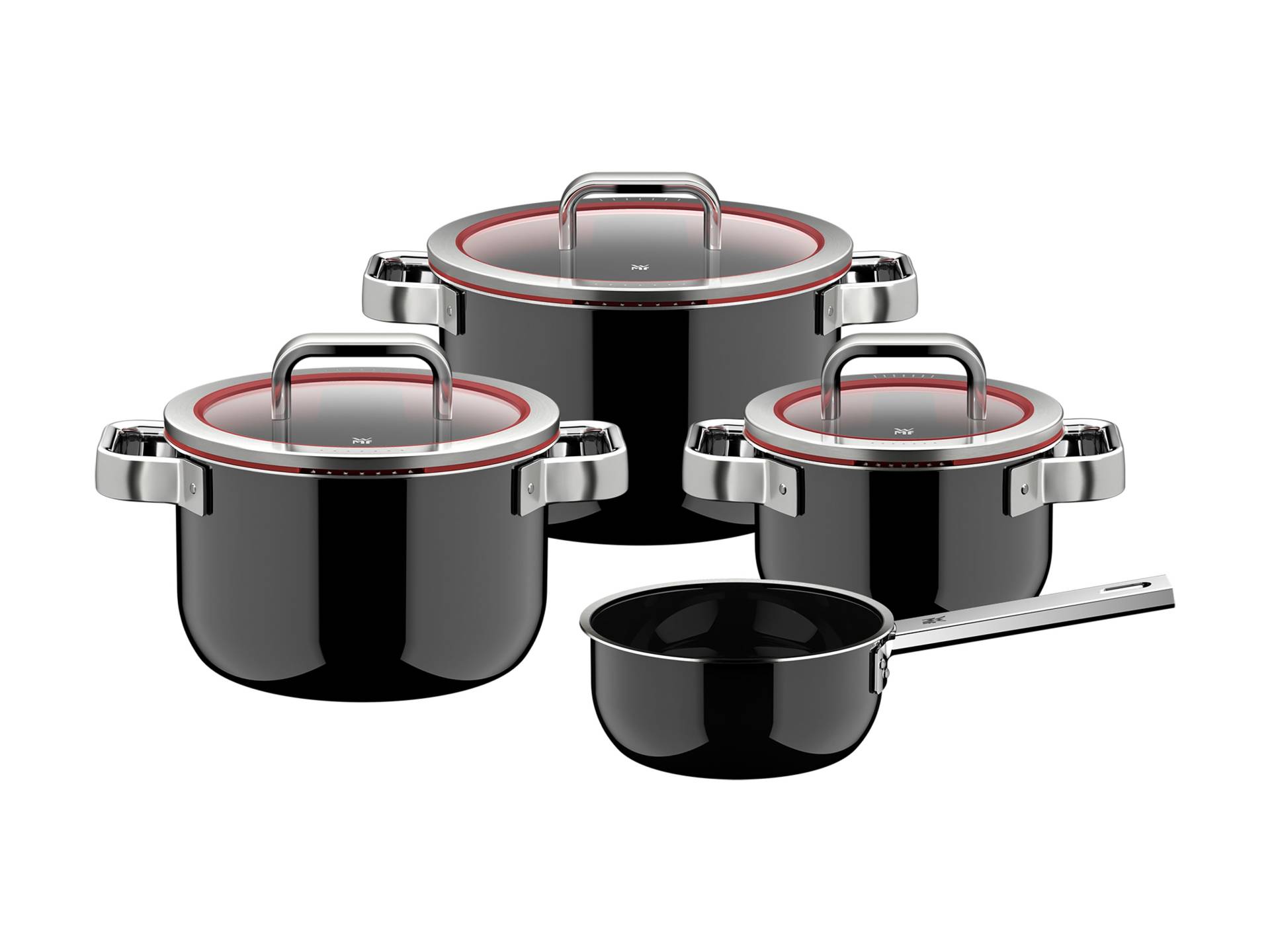 WMF Topf-Set "Fusiontec Function Pro" Set, 7 tlg. tlg. Edelstahl  Glas von WMF