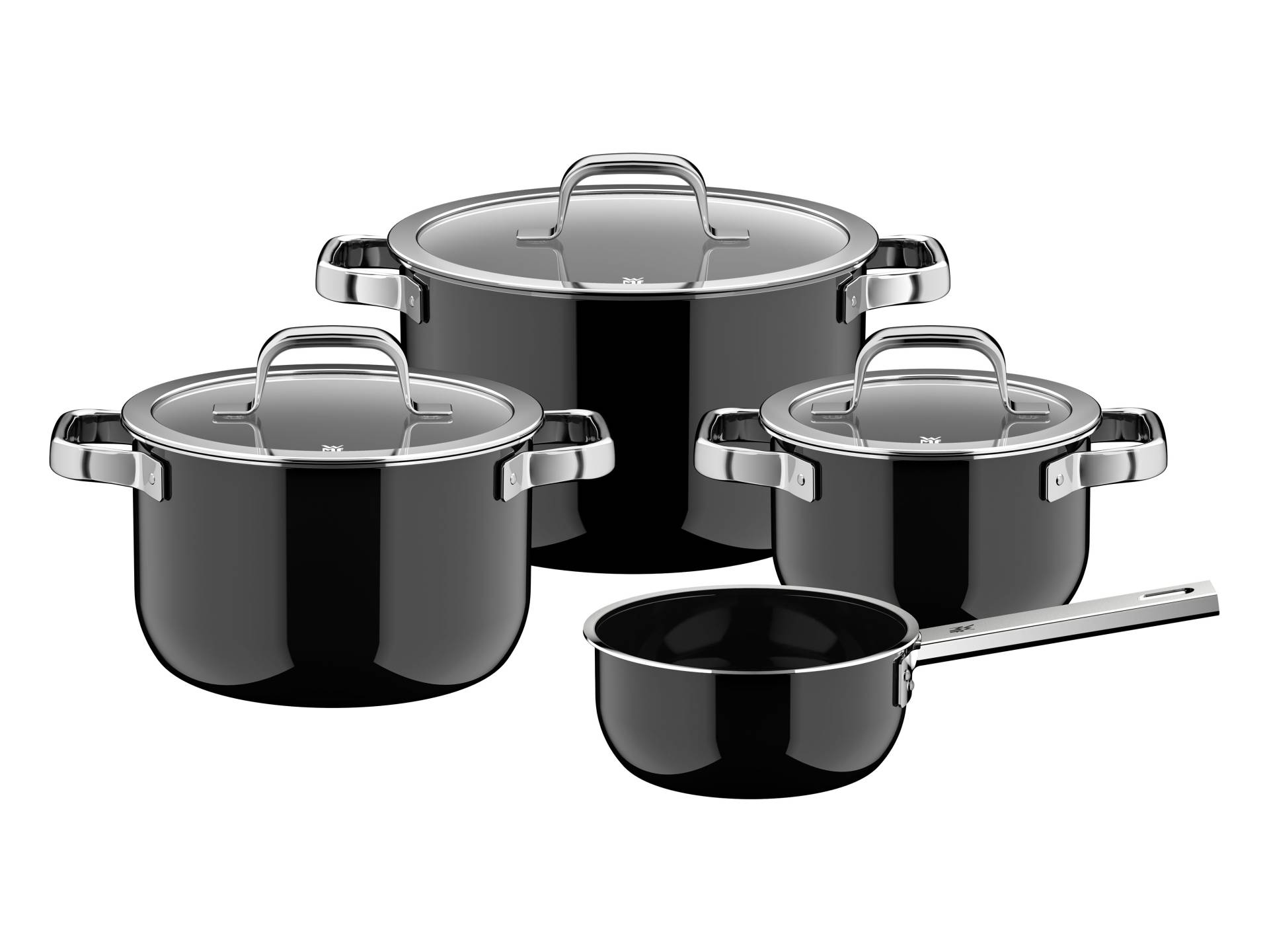 WMF Topf-Set "Fusiontec Mineral Pro" Set, 7 tlg. tlg. Edelstahl  Glas von WMF