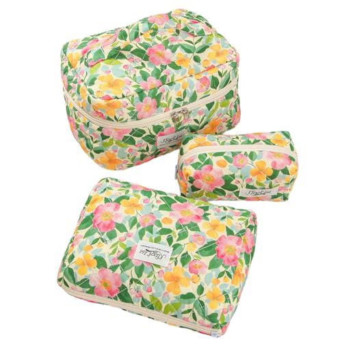 3-Pieces Erdbeer-Make-up-Tasche Clamshell Design Make-up-Organisator for Frauen Mädchen (Stil 4) von WMFASBAG