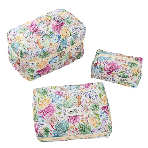 3-Pieces Erdbeer-Make-up-Tasche Clamshell Design Make-up-Organisator for Frauen Mädchen (Stil 8) von WMFASBAG