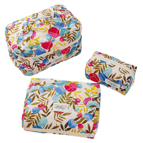 3-Pieces Erdbeer-Make-up-Tasche Clamshell Design Make-up-Organisator for Frauen Mädchen (Style 6) von WMFASBAG