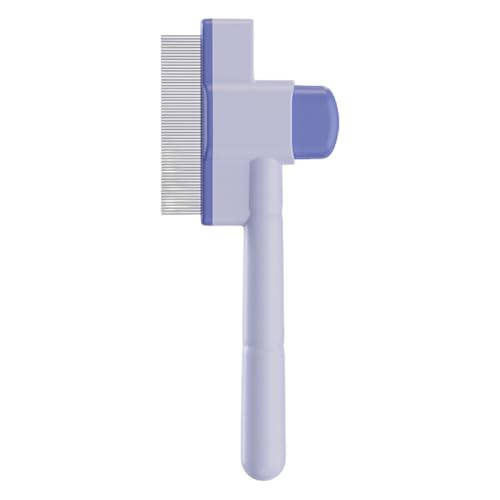 Haustierhaarentfernung Kamm & Release -Knopf Kurzes langes Haar Katze Pflegepinsel (Blue2) von WMFASBAG