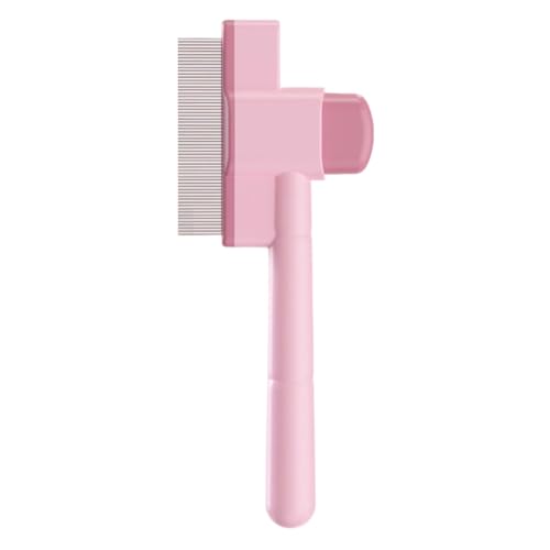 Haustierhaarentfernung Kamm & Release -Knopf Kurzes langes Haar Katze Pflegepinsel (Pink2) von WMFASBAG