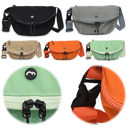 Pennerbeutel for Frauen Männer Verstellbarer Taillenbeutel Nylon Fester Brustbeutel (grün) von WMFASBAG