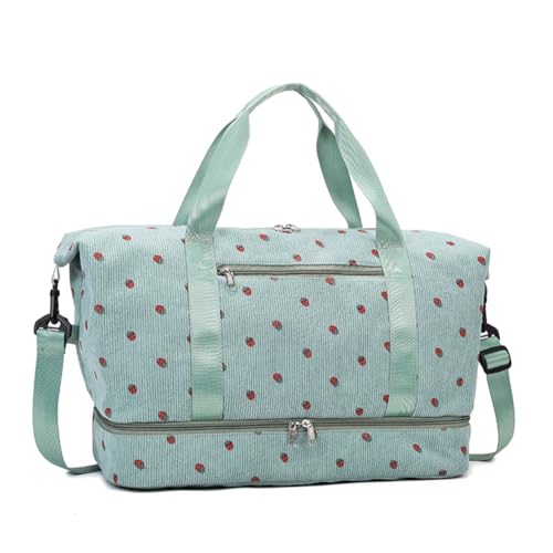 Reise Tasche for Reisebühne mit Schuhfach Weekender -Tasche for Frauen (grün) von WMFASBAG