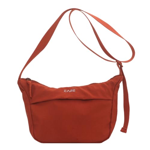 Umhängetasche for Damen mit Innentasche, halbmondförmige Tasche, Nylon-Reißverschluss, Hobo-Tasche, solide Umhängetasche for Geschäftsreisen Umhängetasche for Damen mit Innentasche, halbmondförmige Tasche, Nylon-Reißverschluss, Hobo-Tasche, solide Umhängetasche for Geschäftsreisen von WMFASBAG