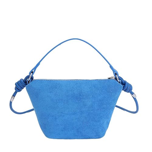 Umhängetasche mit Griff Hobos Bag Dumpling Clutch Bag for Frauen Mädchen (blau) von WMFASBAG