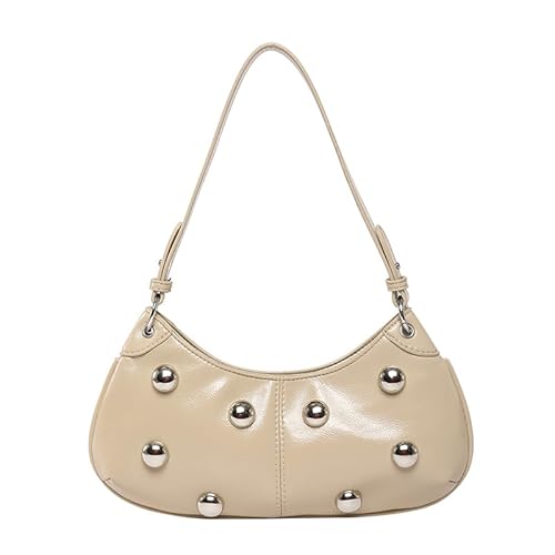 WMFASBAG Besetzte Geldbörsen Umhängetasche PU Leder Y2K Geldbörse Achselstasche for Frauen (Khaki) von WMFASBAG