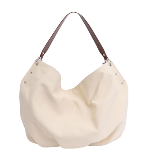 WMFASBAG Canvas Maillard Utility Tote Bag Festkörperbeutel Handtasche (weiß) von WMFASBAG