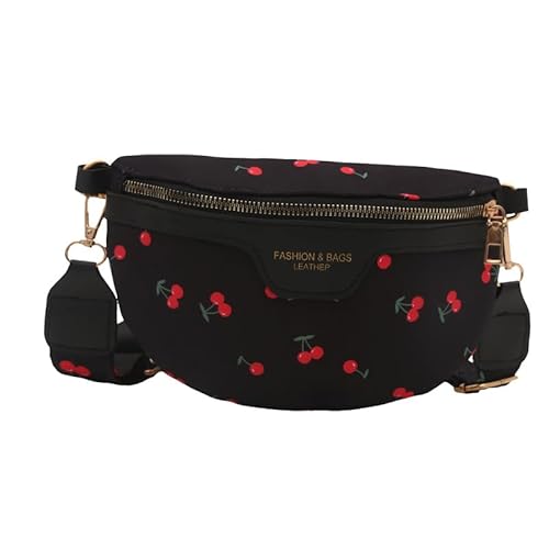 WMFASBAG Cherry Chest Bag Stylish Crossbody Tasche Verstellbares Fashion Umhängetasche große Kapazität Freizeit Tailentasche Leichte Outdoor -Reisetasche von WMFASBAG