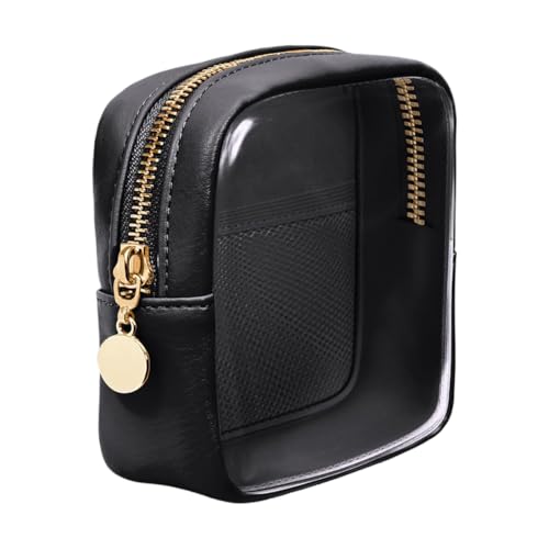WMFASBAG Cosmetic Bag PVC Reise Make -up -Tasche Transparent Toilneageback for Frauen (schwarz) von WMFASBAG