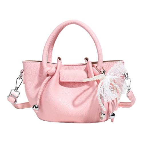 WMFASBAG Damen All-Match-Bucket-Tasche PU Leder stilvolle Crossbody-Tasche mit Kupplung (rosa) von WMFASBAG