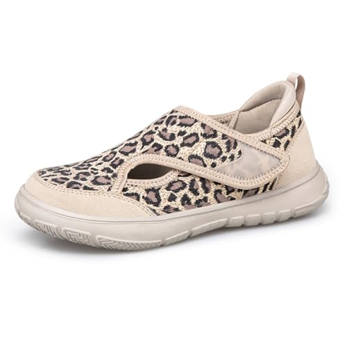 WMFASBAG Diabetic Schuhe Slip-on Orthopedic Schuhe Nicht-Schlupf for geschwollene Füße (Beige 41) von WMFASBAG