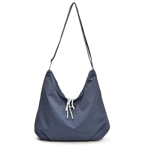 WMFASBAG Frauen Einfache Crossbody Bag Slouchy Umhängetasche Mädchen Käufer Tasche (blau) von WMFASBAG