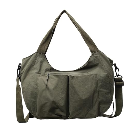 WMFASBAG Frauen Leinwand Umhängetasche große Kapazität Crossbody Bag Pendelhandtasche (grün) von WMFASBAG