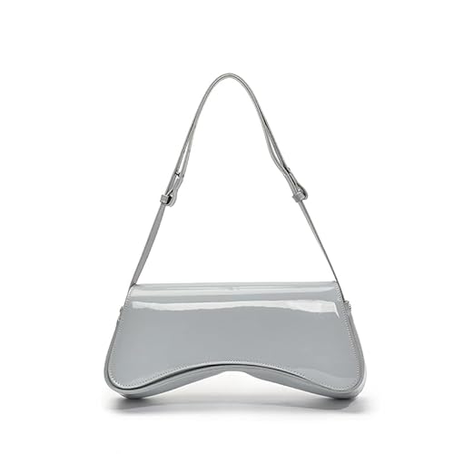 WMFASBAG Frauen Mode Umhängetasche Feste Farbe PU Leder weibliche Achselstasche (blau) von WMFASBAG