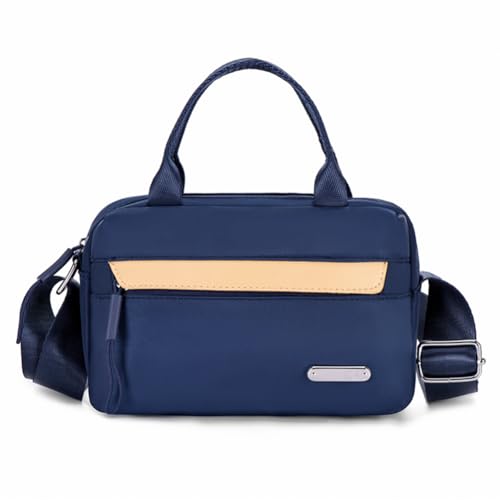 WMFASBAG Frauen Nylon Crossbody Tasche mit innerer Reißverschlusstasche, Top Griff, trendige Satchel-Geldbörse for Arbeit und Reisen von WMFASBAG