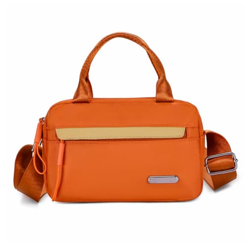 WMFASBAG Frauen Nylon Crossbody Tasche mit innerer Taschenhandtasche mit Zipper -Box -Tasche Trendy Satchel -Geldbörse for Arbeitsreisen von WMFASBAG