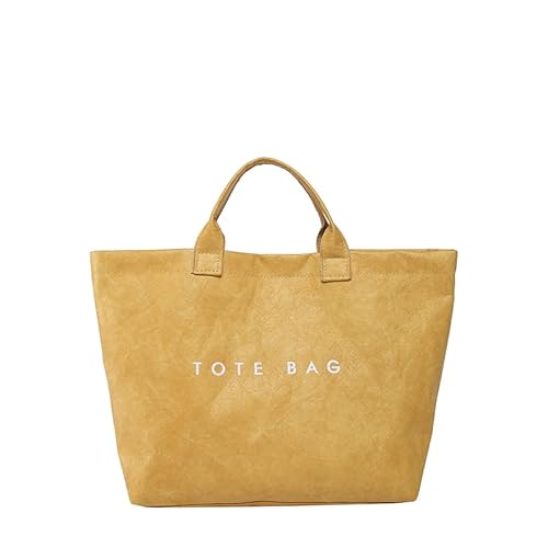 WMFASBAG -Frauen Reisen Umhängetaschen Papier weibliche Einfache Tasche Handtasche (hellbraun) von WMFASBAG
