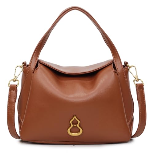 WMFASBAG Frauen pu Hobo -Tasche Handtasche mit verstellbarem Riemen for Damengeschenk (braun) von WMFASBAG
