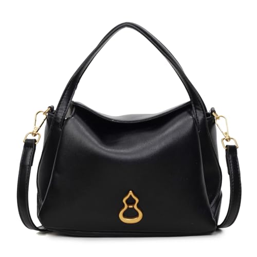 WMFASBAG Frauen pu Hobo -Tasche Handtasche mit verstellbarem Riemen for Damengeschenk (schwarz) von WMFASBAG