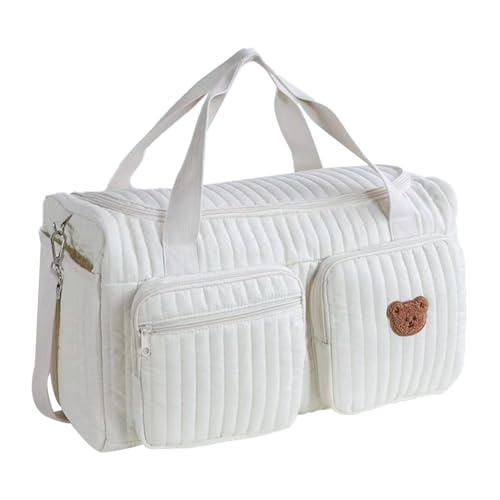 WMFASBAG Gesteppte Babywickeltasche große Mama -Tasche süße Reisetasche for Frauen (ein Bär) von WMFASBAG