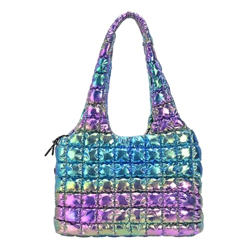 WMFASBAG Gesteppte Tasche for Frauen schillernde Polsterbeutel (Multicolor) von WMFASBAG