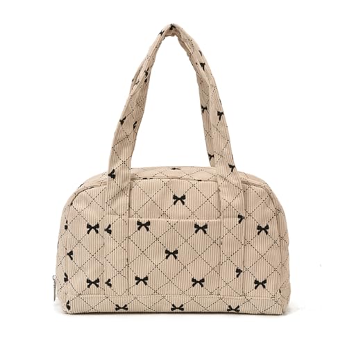 WMFASBAG Grid -Umhängetasche mit Reißverschluss for die Schularbeit täglich Gebrauch (weiß) von WMFASBAG