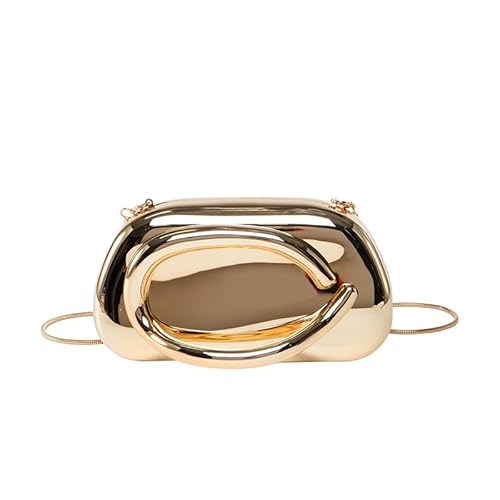 WMFASBAG Ladies Clutch -Tasche mit Kette Eleganter Abend Handtasche Vintage Sling -Tasche (Gold) von WMFASBAG