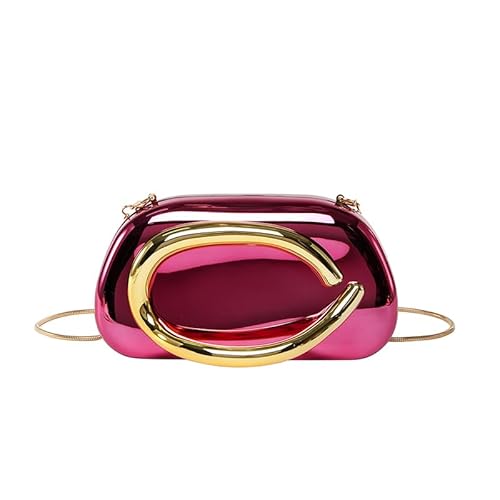 WMFASBAG Ladies Clutch -Tasche mit Kette Eleganter Abend Handtasche Vintage Sling -Tasche (rosa) von WMFASBAG