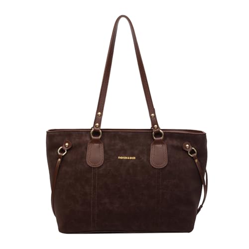 WMFASBAG PU -Einkaufstasche Leichtes Käufer Handtasche Unterarmtasche for Arbeitsreisen (Kaffee) von WMFASBAG