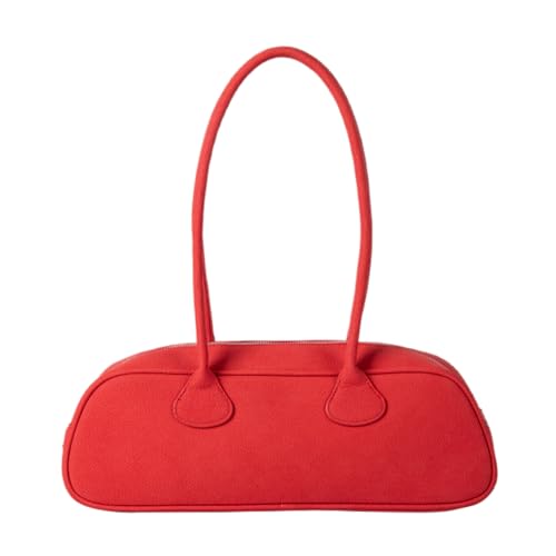 WMFASBAG PU Leder Trendy Umhängetasche Frauen große Kapazität Handtasche zum Einkaufen (rot) von WMFASBAG