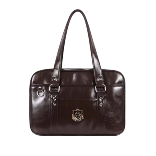 WMFASBAG PU Leder Umhängetasche Feste Unterarmtaschen for Frauen Mädchen (braun) von WMFASBAG