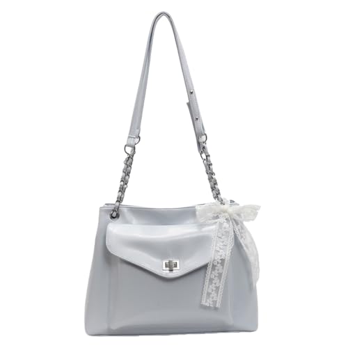 WMFASBAG PU Leder Umhängetasche Mehrere Taschen Bogen Geldbörse for Frauen arbeiten (hellblau) von WMFASBAG