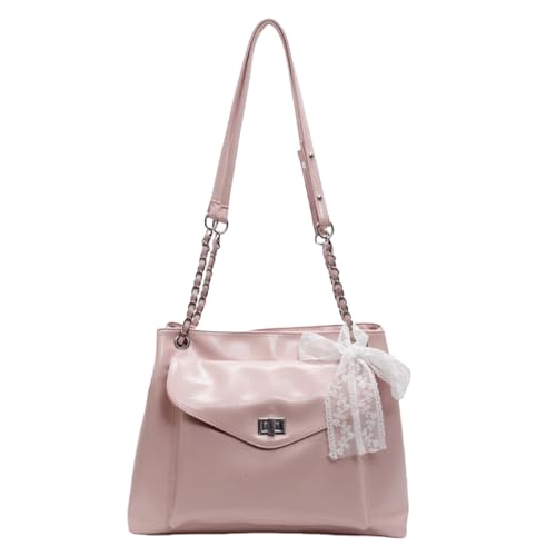 WMFASBAG PU Leder Umhängetasche Mehrere Taschen Bogentasche for Frauenarbeit (rosa) von WMFASBAG
