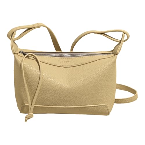 WMFASBAG PU Leder Umhängetasche Mode Crossbody Tasche Freizeit Handtasche for Frauen (gelb) von WMFASBAG